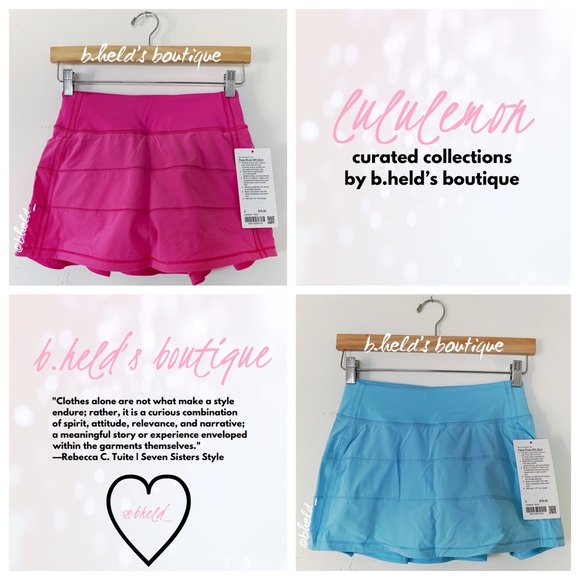 lululemon athletica Dresses & Skirts - 💞🧊 lululemon Sonic Blue Chill Pace Rival Mid-Rise Skirt Bundle Size 2 New NWT